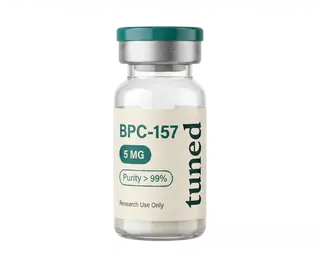 tuned BPC-157 5MG research peptide vial