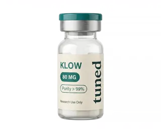 tuned KLOW research peptide vial