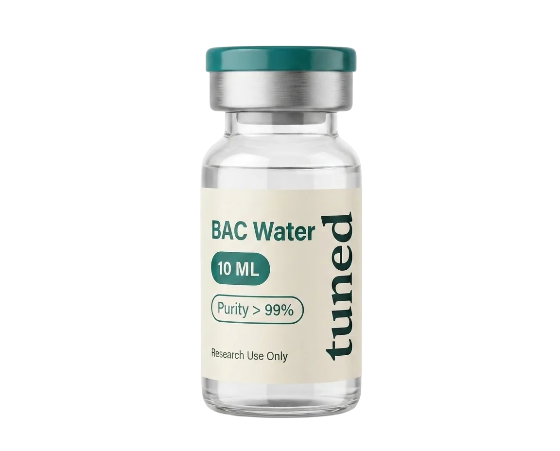 tuned BAC Water bacteriostatic water research vial, 0.9% benzyl alcohol