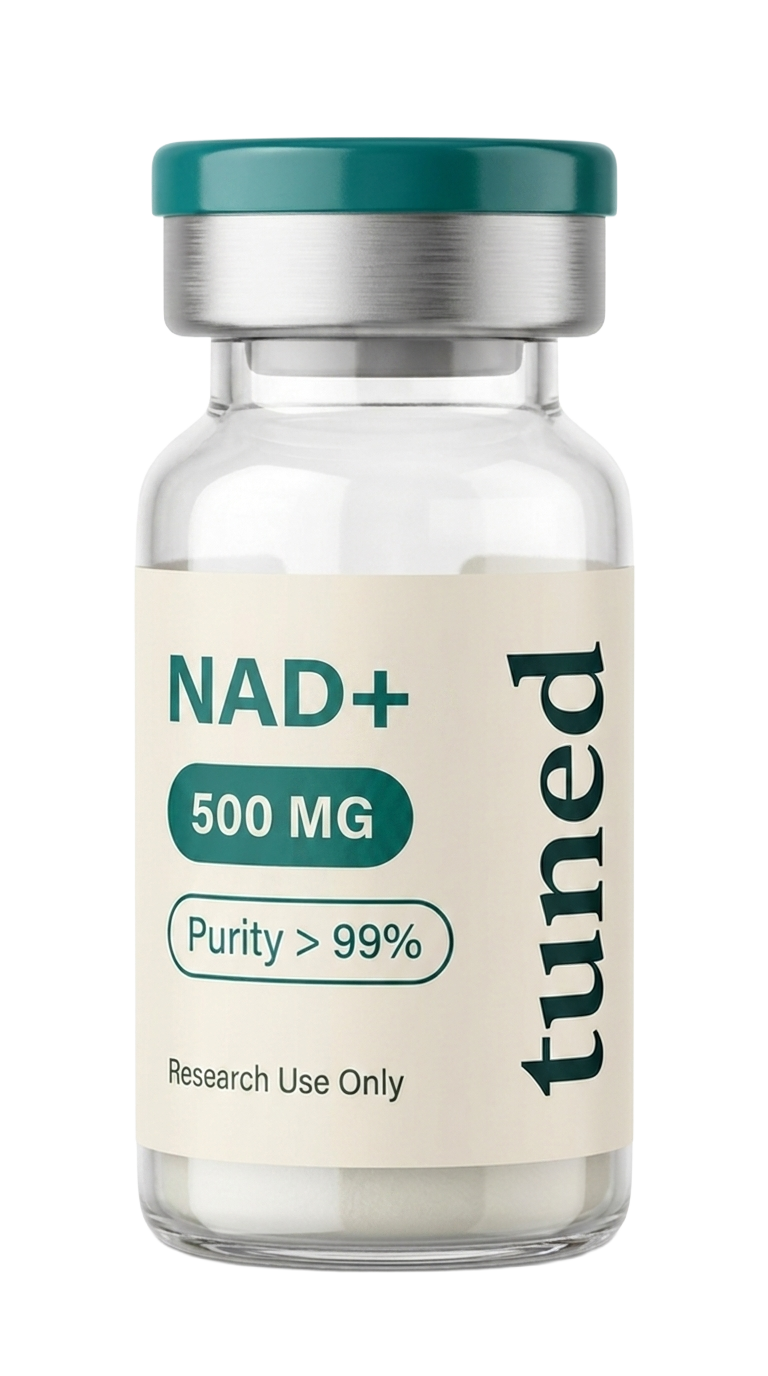 tuned NAD+ research peptide vial