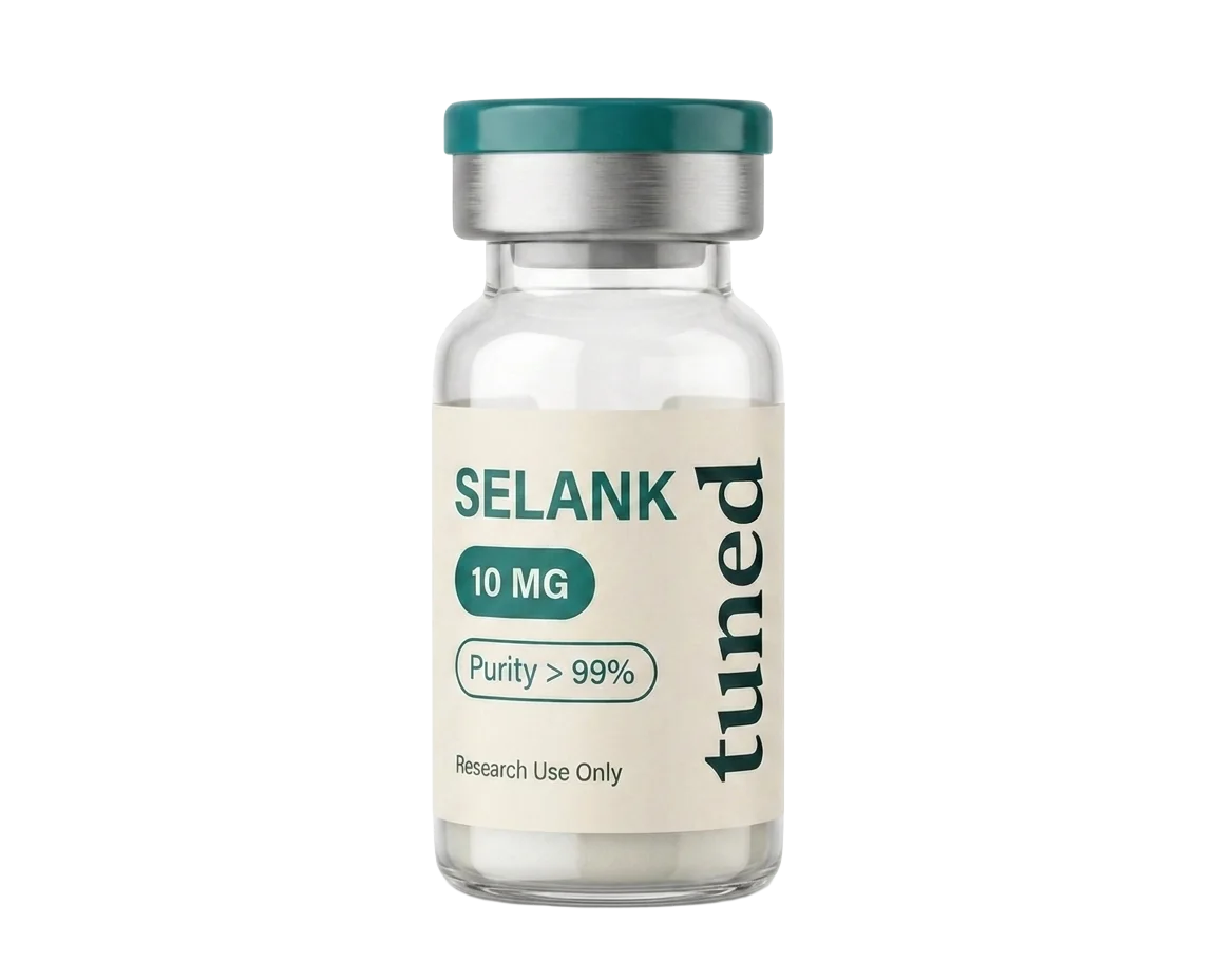 Selank research vial
